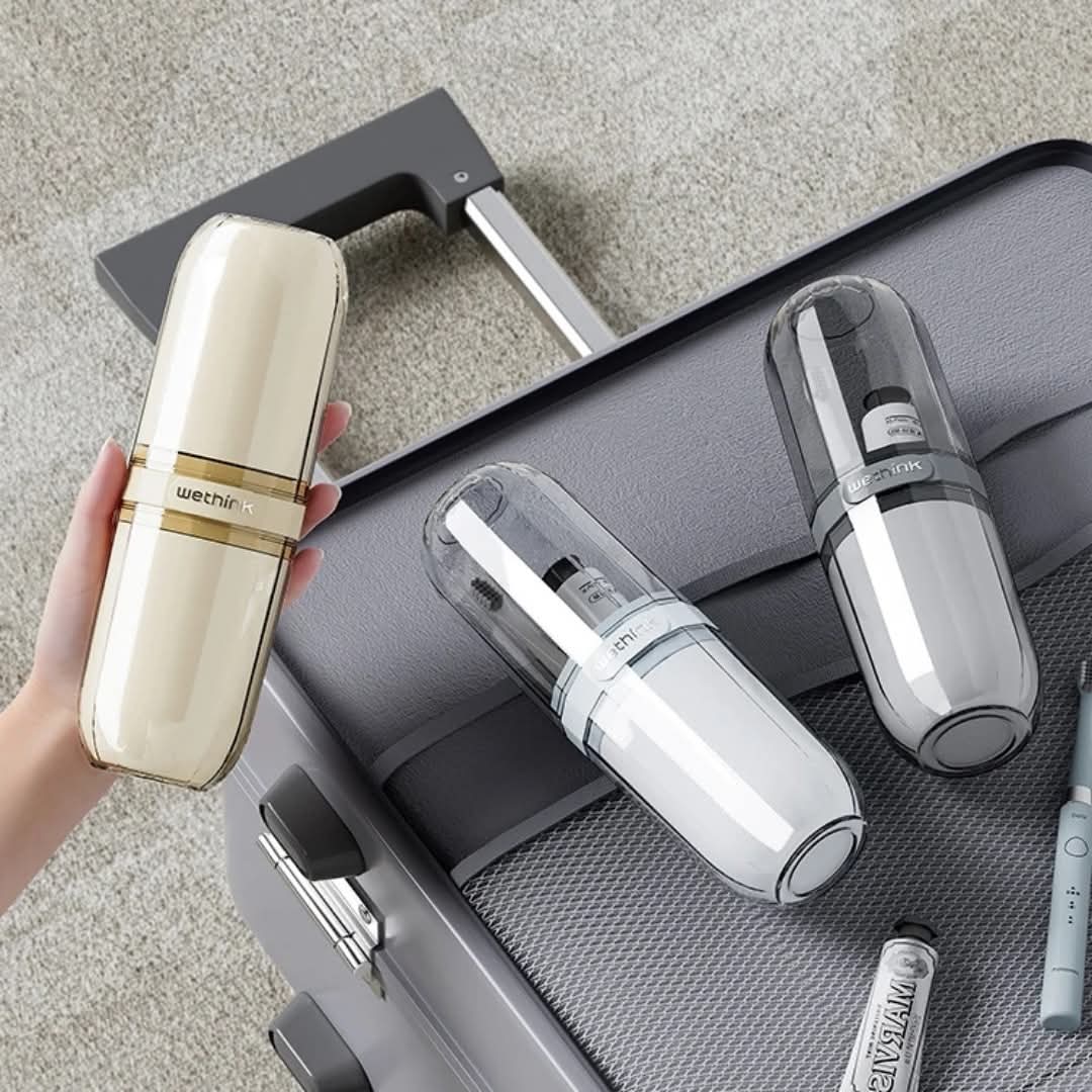 Travel toothbrush holder for hygienic and portable toothbrush storage
