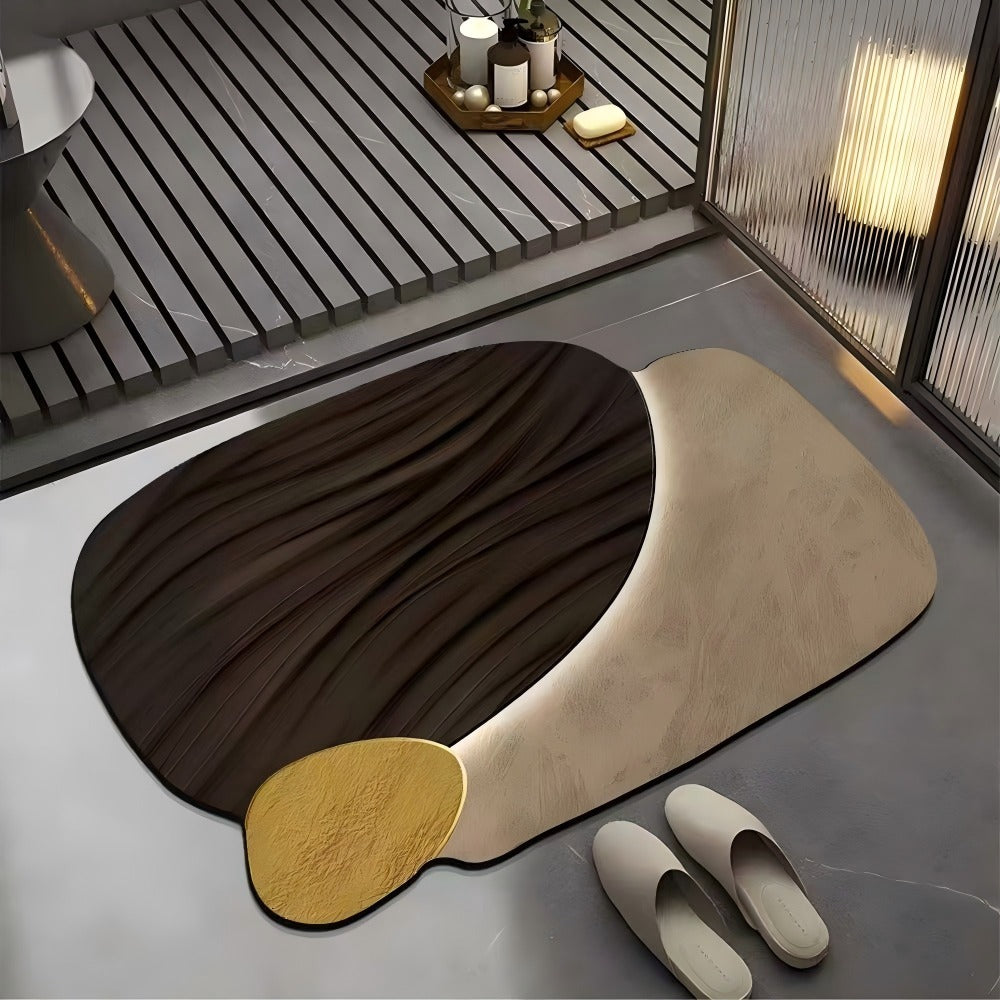 Irregular Pattern Bathroom Floor Mat