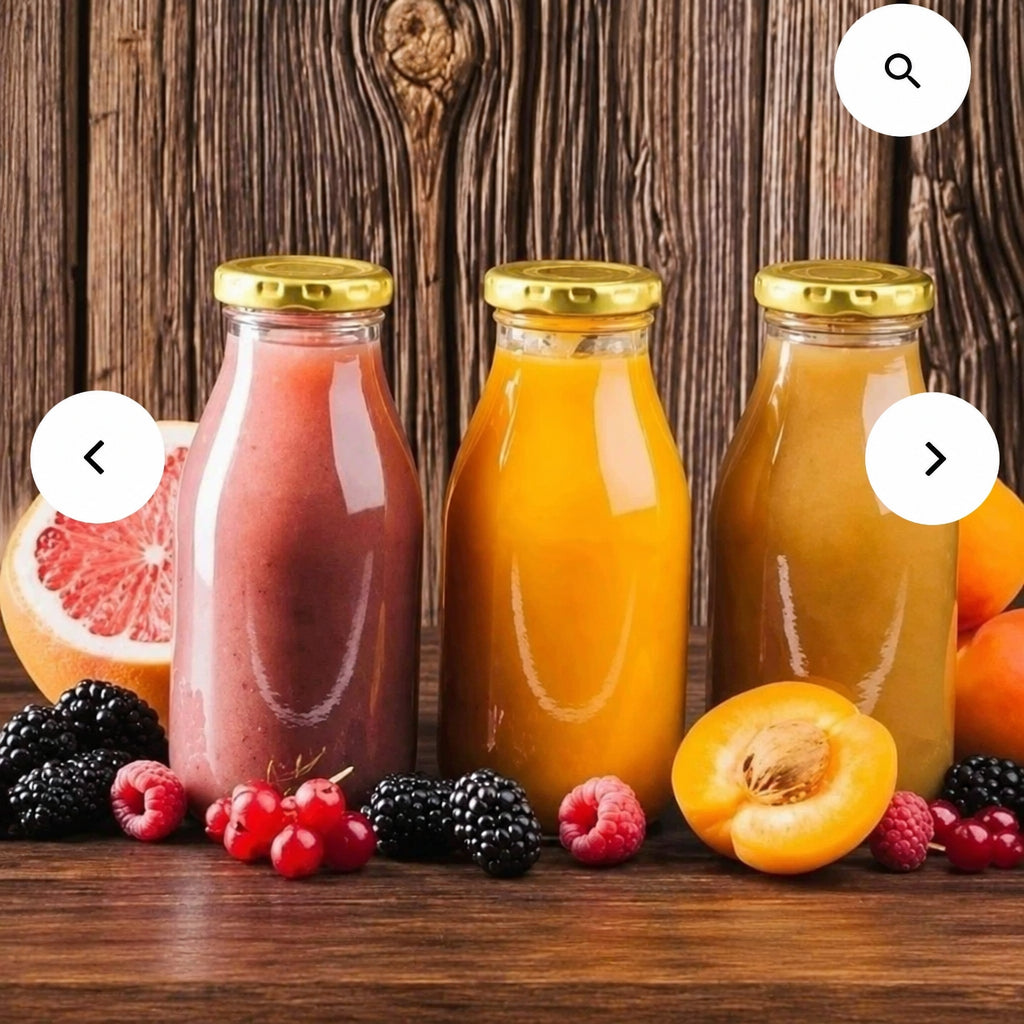 6pcs Glass Juice  Ginger Shot Bottles