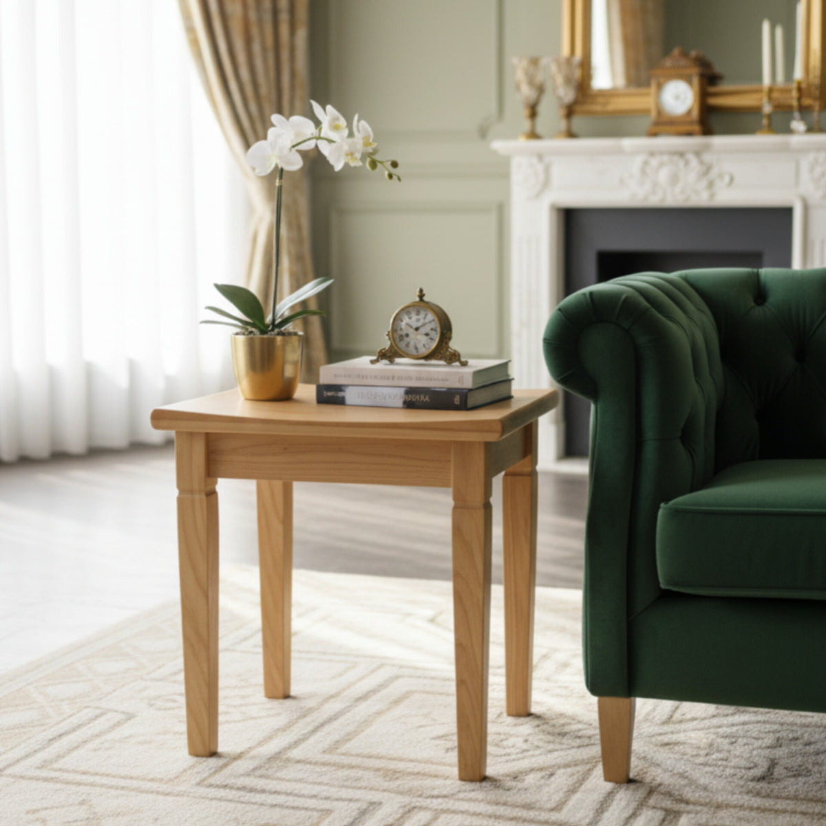 Compact side table 45L x 32W x 44H cm