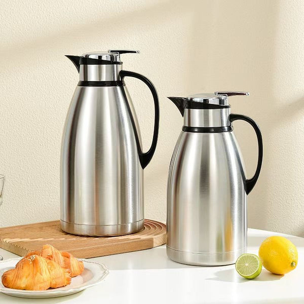 Gemelli Colllection stainless steel flask insulated thermos hot water coffee tea bottle durable travel flask heat retention beverage container home office use