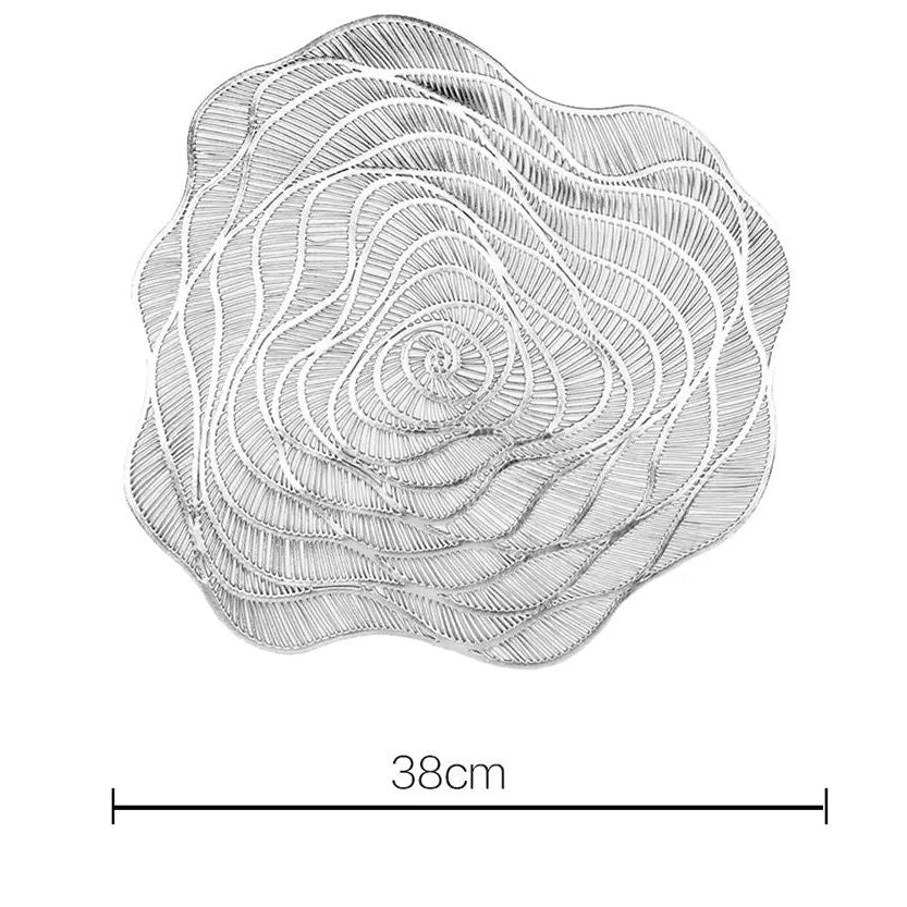 6pc Rose Design Table Mat