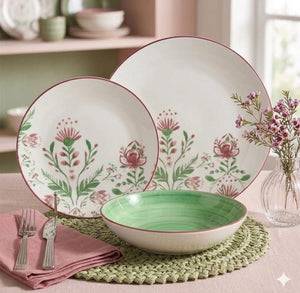 18-Piece Floral Dinner Set