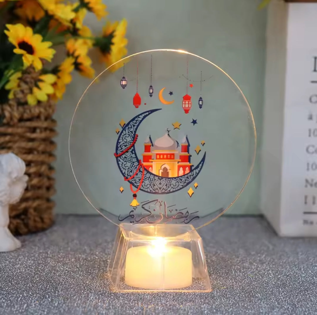 Ramadan Mubarak LED Candle
