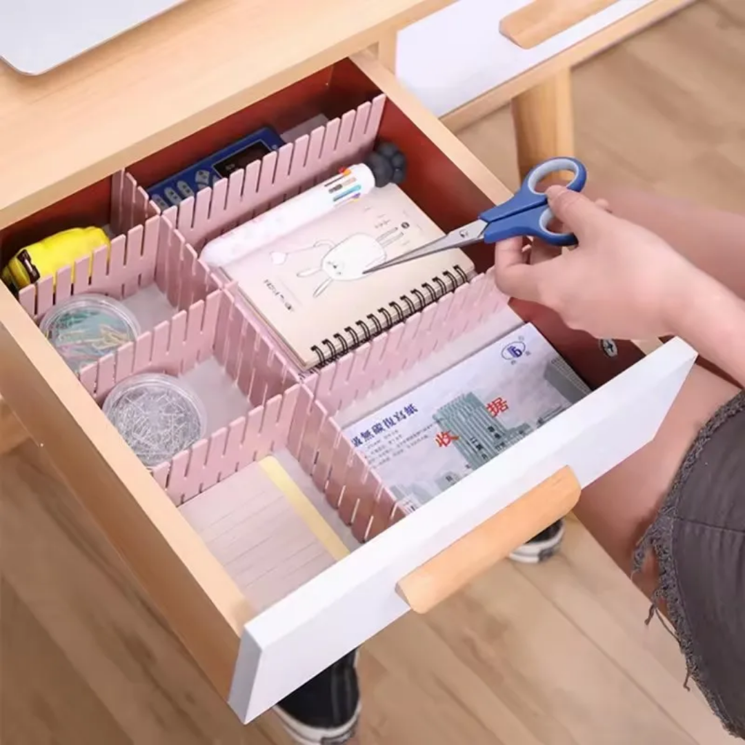 4 Pcs Adjustable Drawer Divider