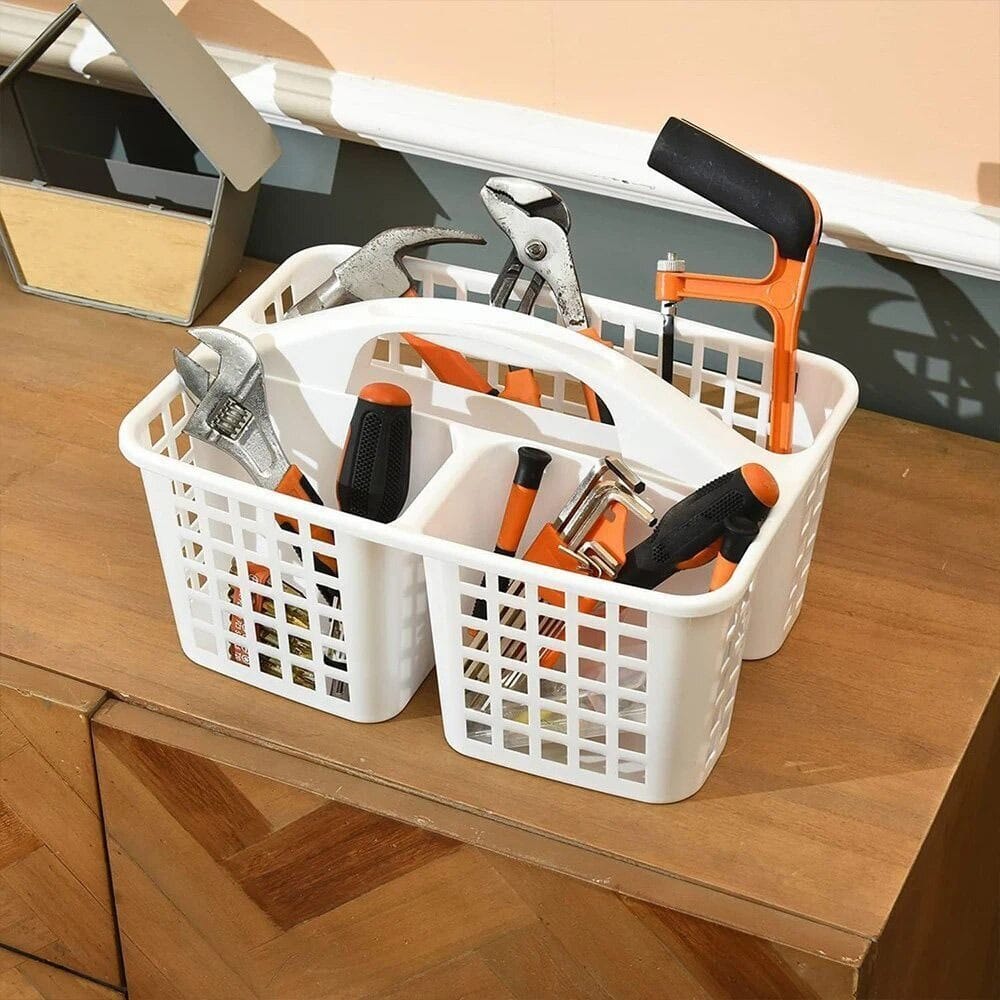 White Bathroom / Housekeeping Carrying Caddy