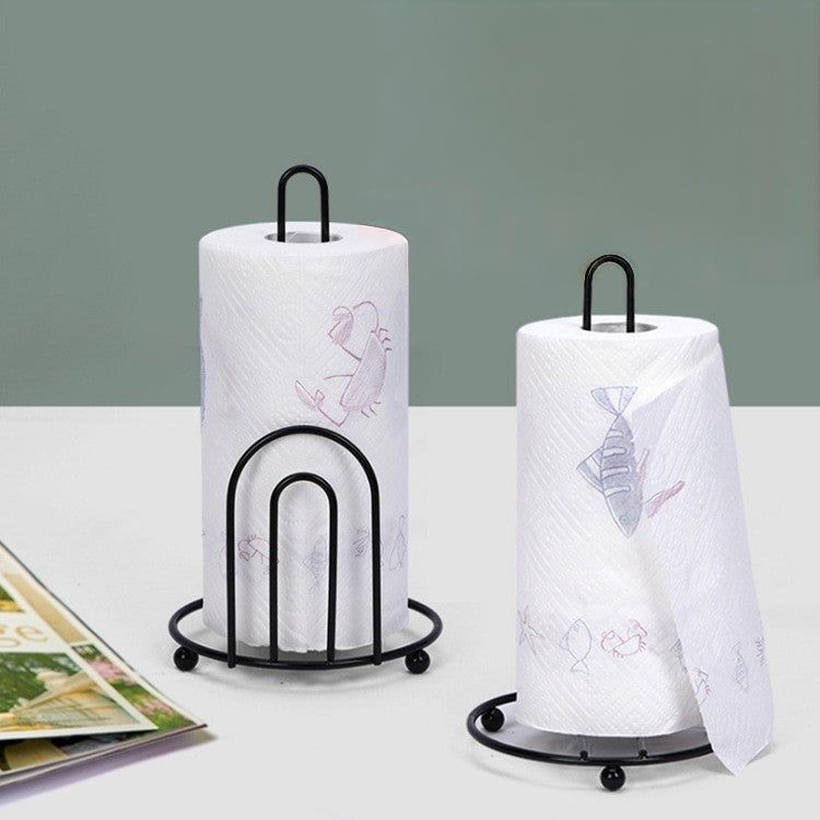 Kitchen Roll Paper Towel Holder – Space Saving Tissue Roll Stand for Kitchen Countertops, Bathrooms, and Home Organization