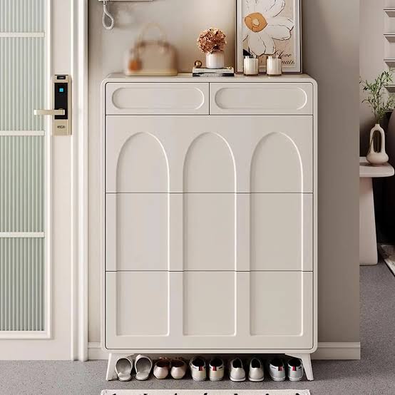 Bucket Flip Shoe Cabinet (Double Layer) – 100×90×24cm