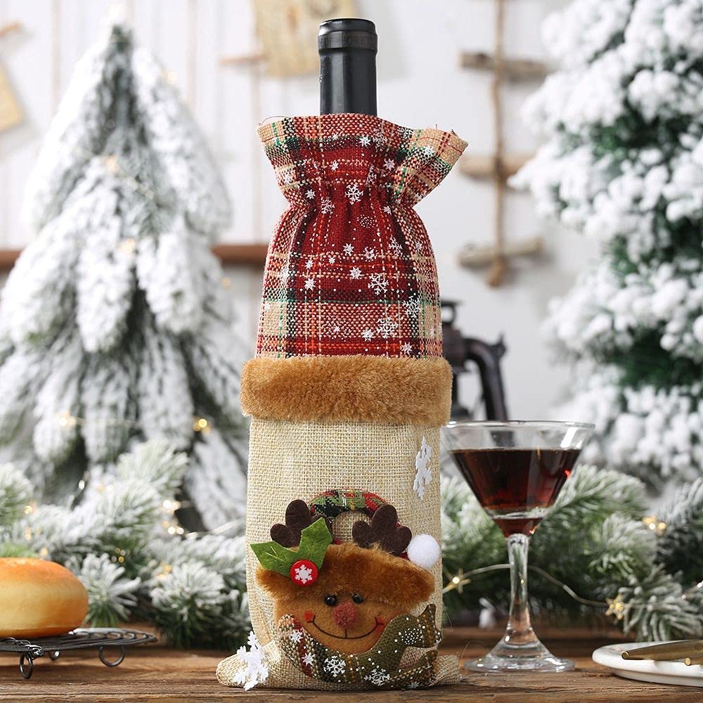 Christmas Wine Bottle Cover