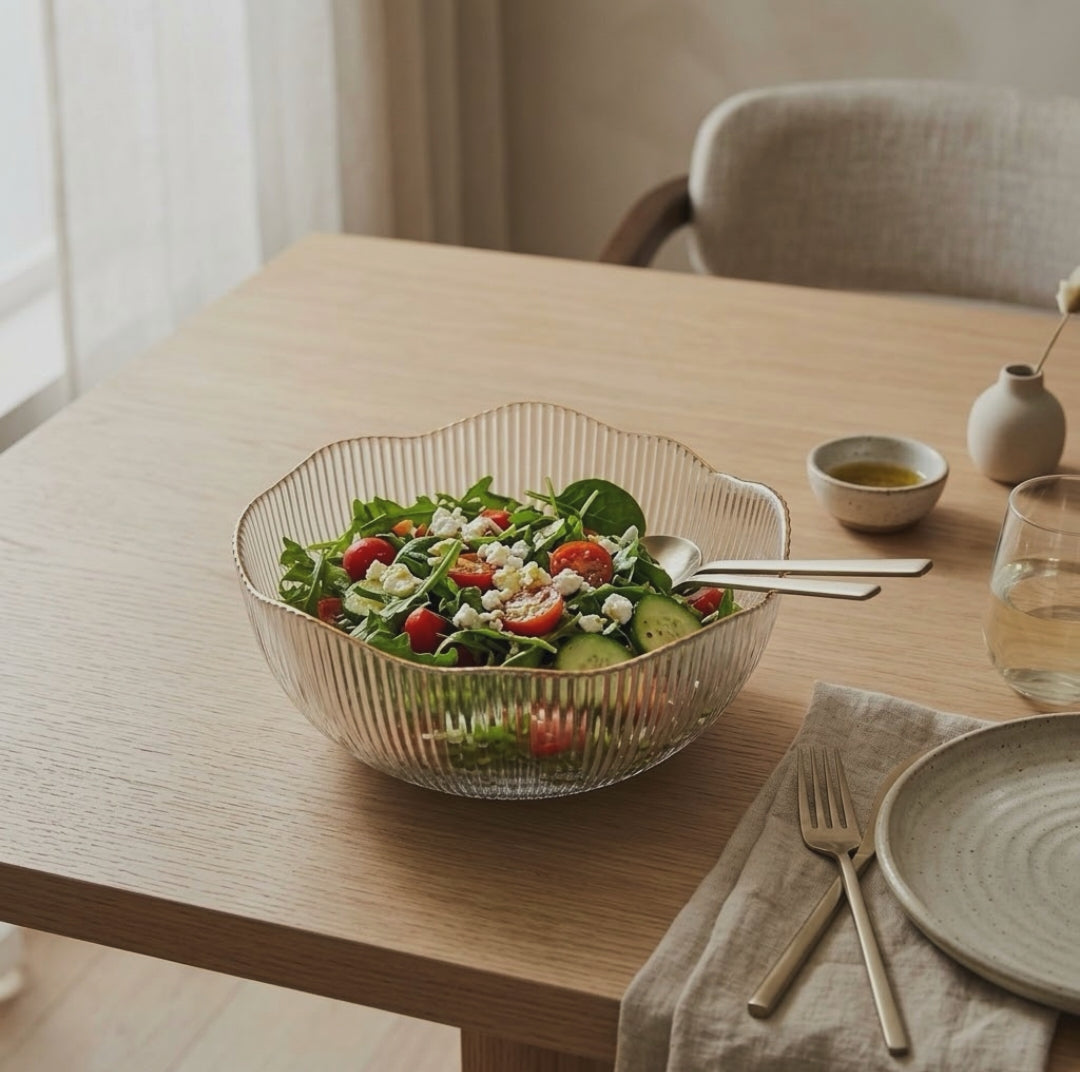 Glass Salad Bowl