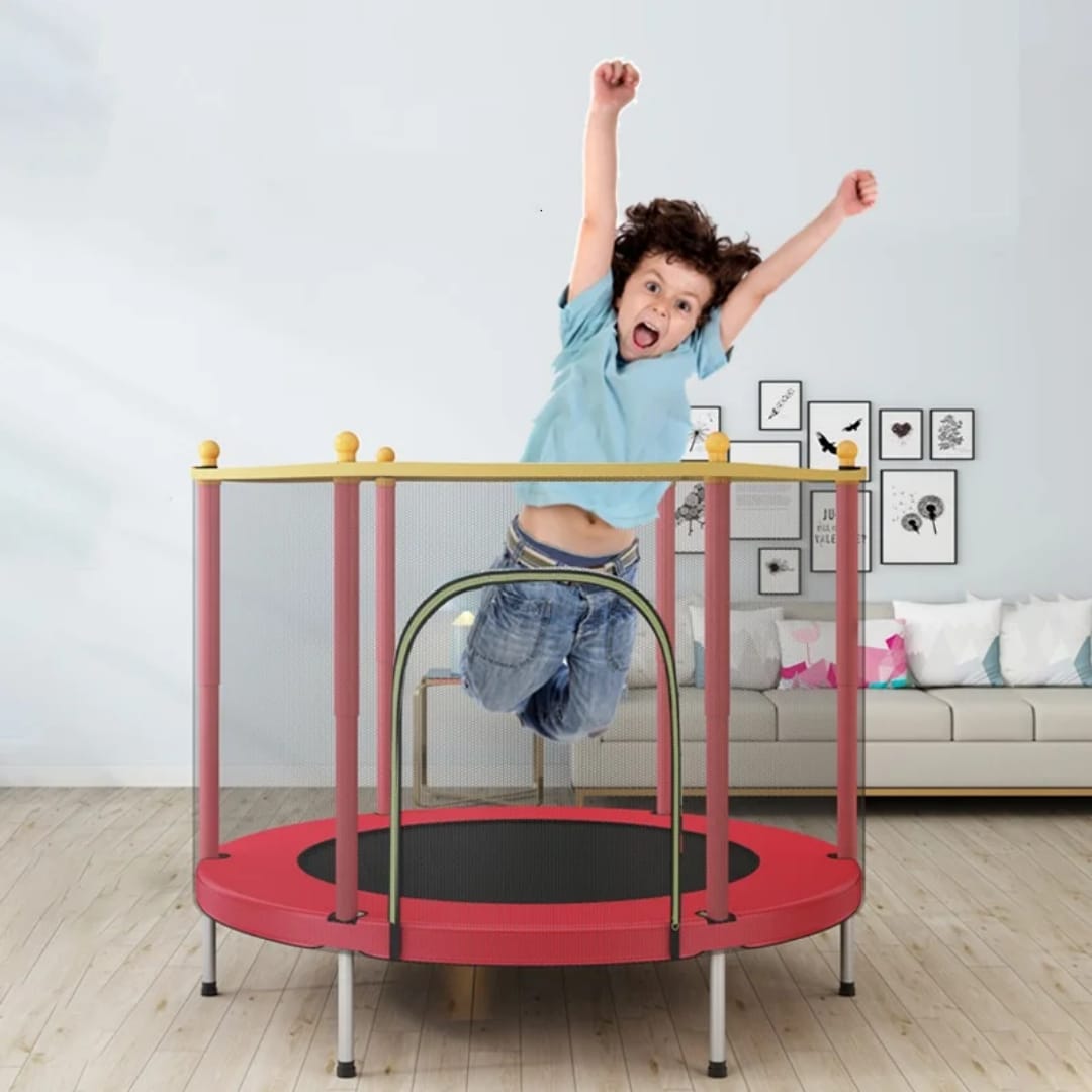 4ft kids outdoor trampoline for backyard play