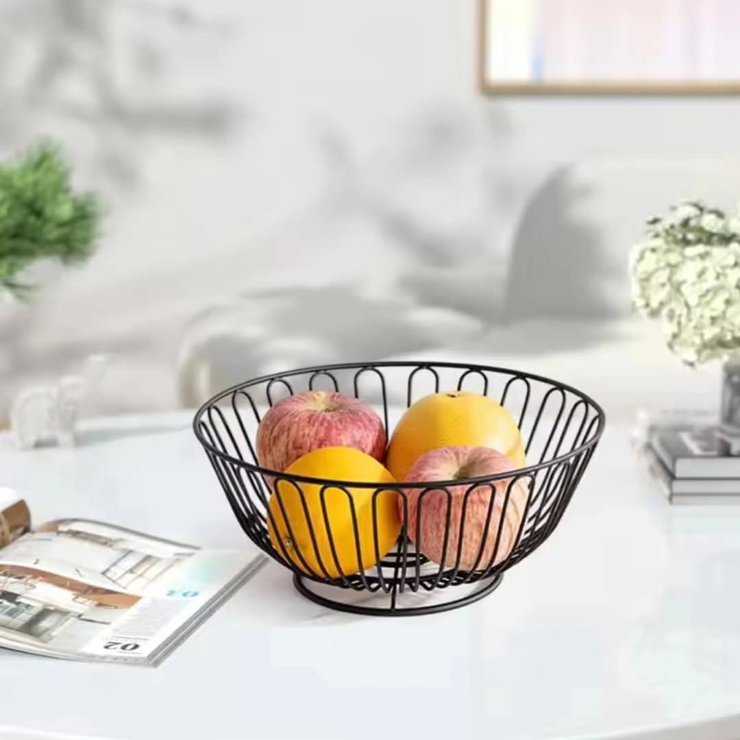Round Metal Fruit Basket