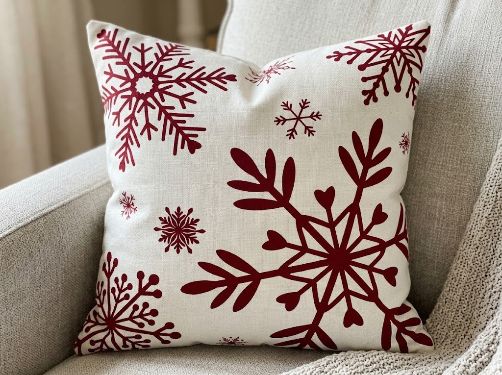 3pcs Christmas Themed Soft Plush Pillow Covers 45 × 45 cm