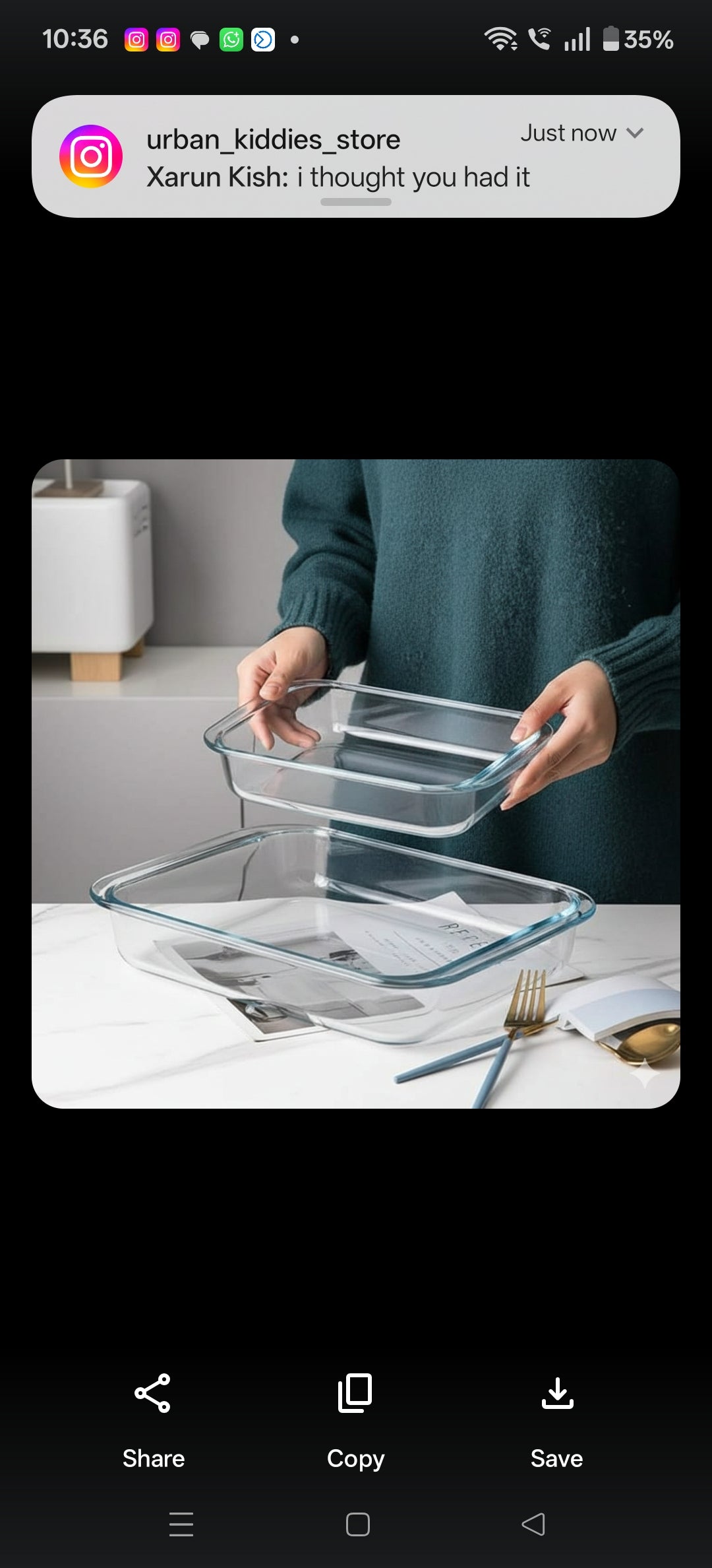 Heat-Resistant Glass Baking Tray