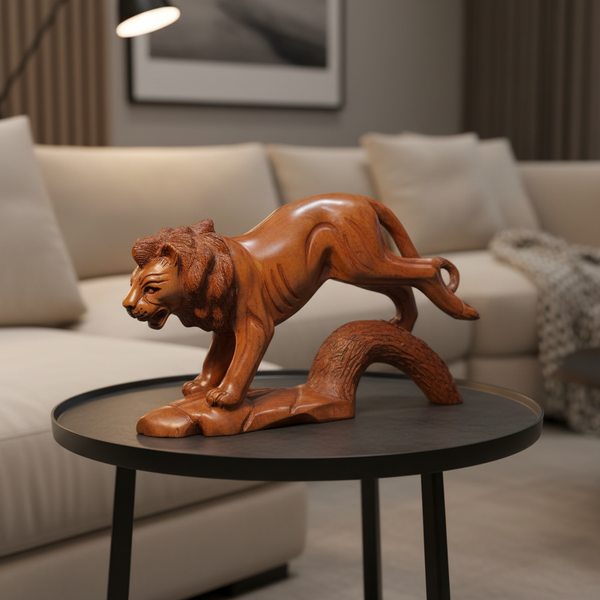 Lion Statue Décor (35 × 24 cm)