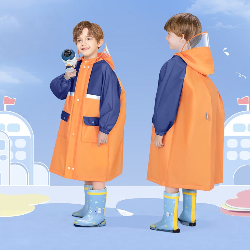 Children’s Raincoat with Wide Brim Hat