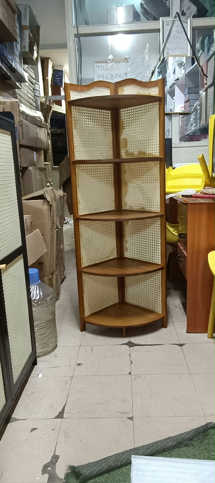 5 Tier Bamboo Corner Shelf