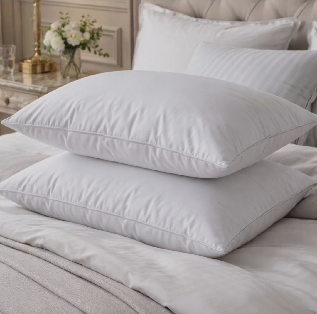 Ultra-Soft White Goose Cotton Pillow Set