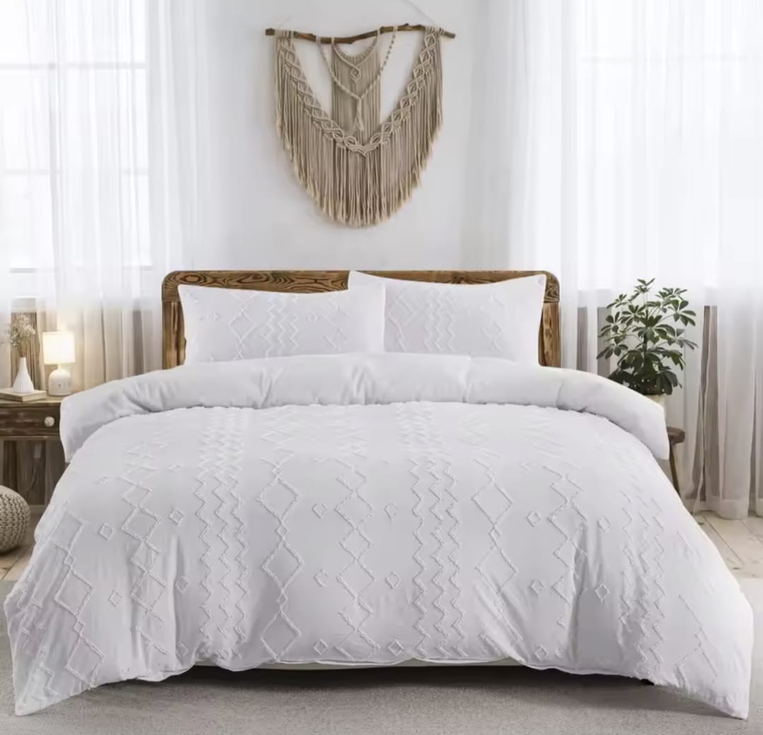 Tufted Duvet Cover Set