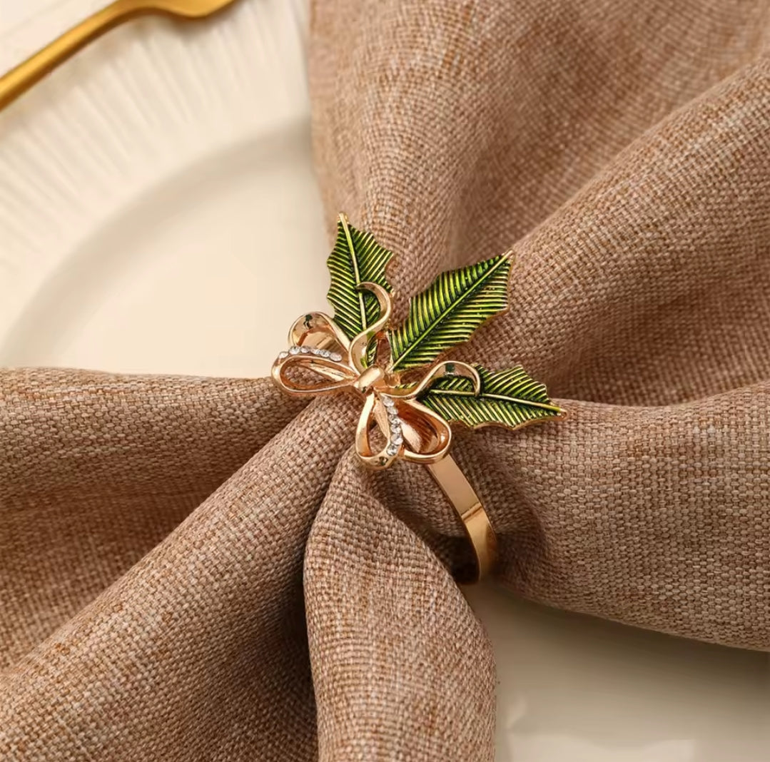 6pc Christmas Napkin Rings