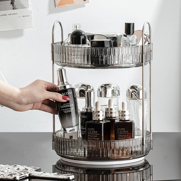 Cosmetic Organizer, 2 Tier Rotating Makeup