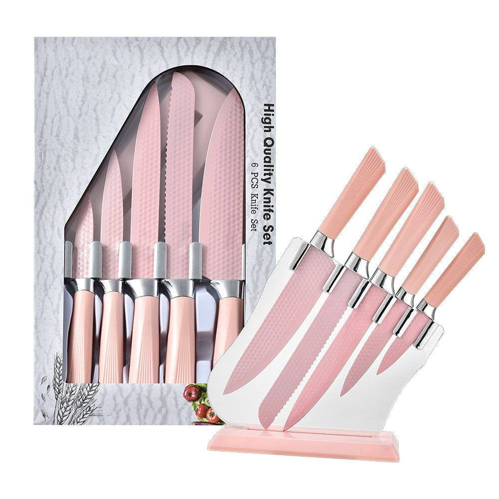 6 Pcs Stainless Steel Kitchen Knife Set.