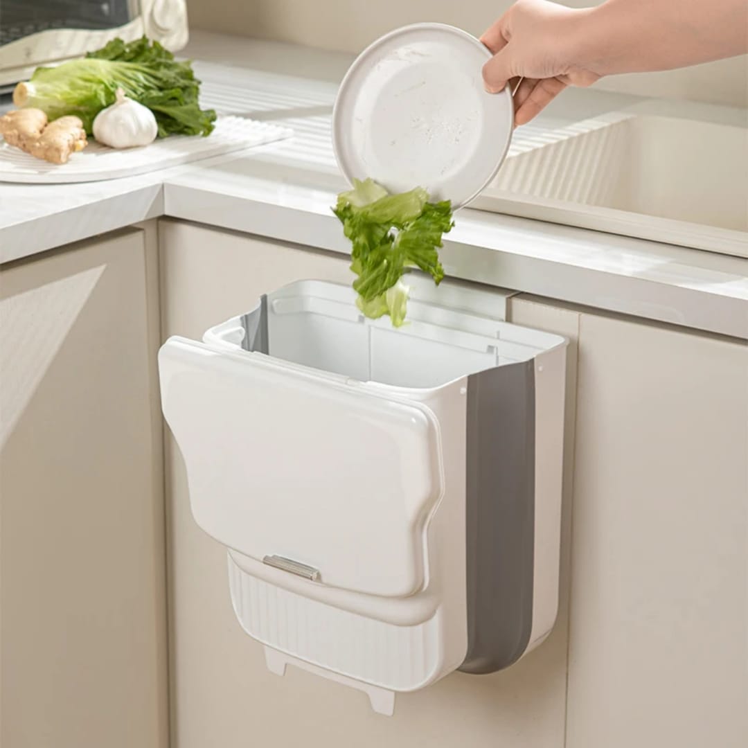 Collapsible Wall-Mounted Trash Bin