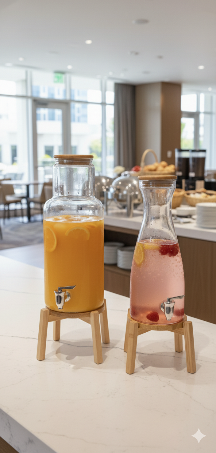 Glass Juice dispenser