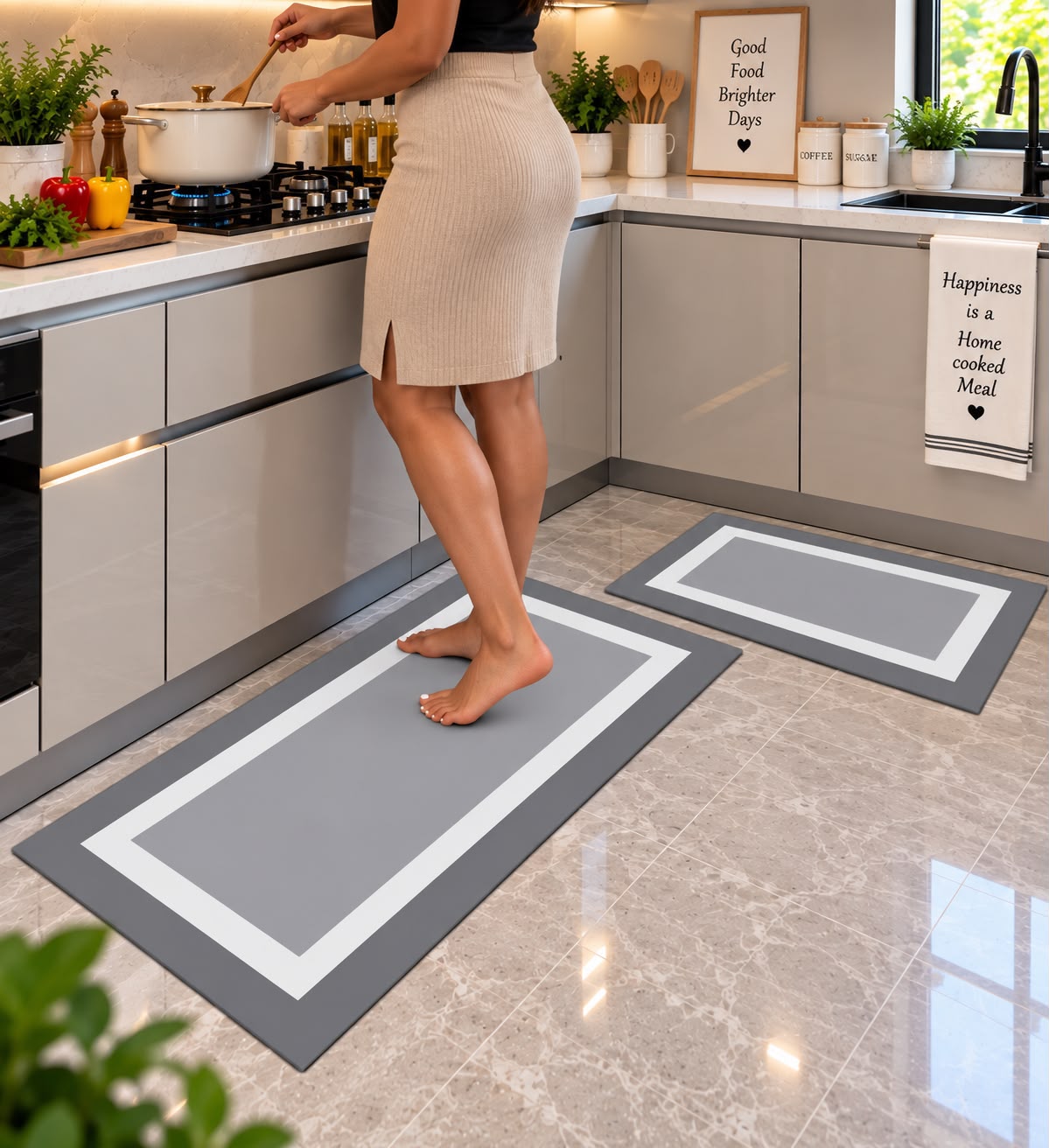 Rubber Bottom Kitchen Mat