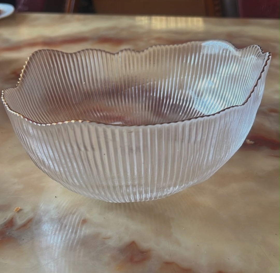 Glass Salad Bowl