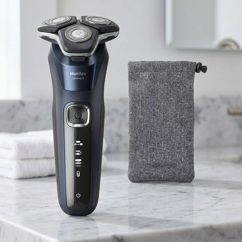 Gemelli Collections 5000 Series wet and dry electric shaver rechargeable grooming device suitable for comfortable everyday shaving with wet or dry operation for home and travel use.