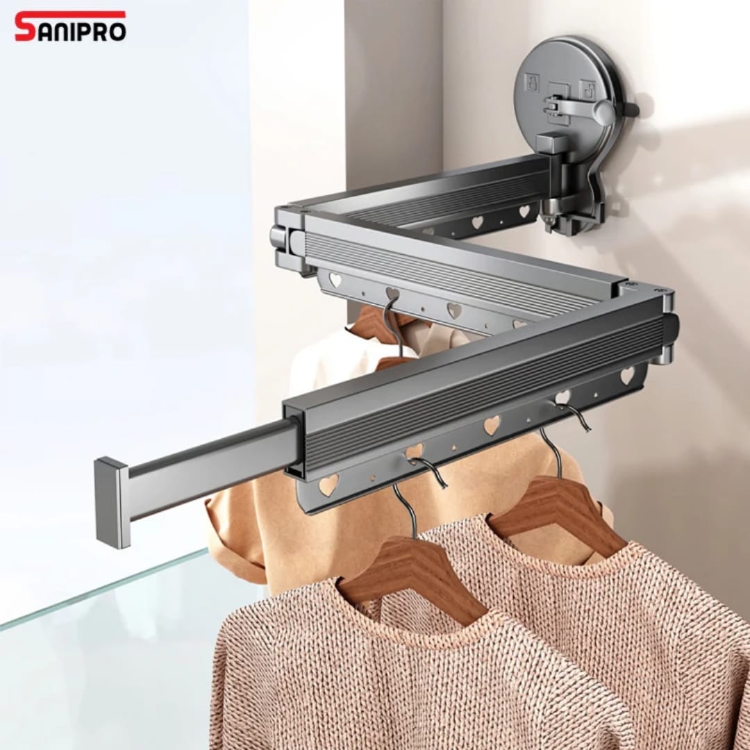 Retractable Wall-Mounted Clothes Drying Rack