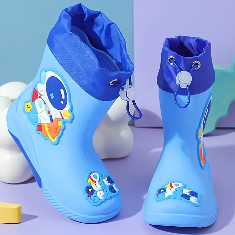 Kids Cartoon Theme Waterproof Gumboots