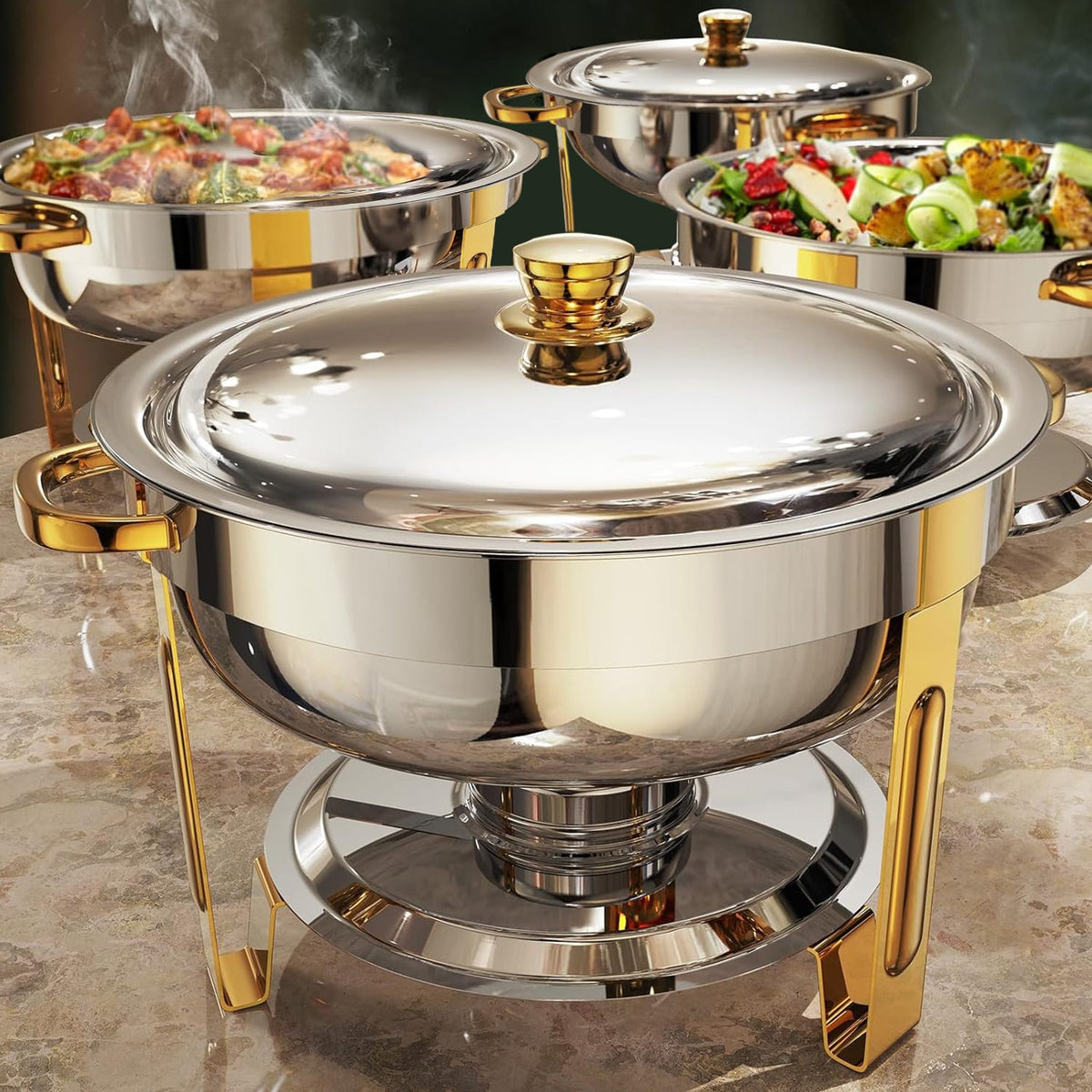 5L Round Stainless Steel Chafing Dish