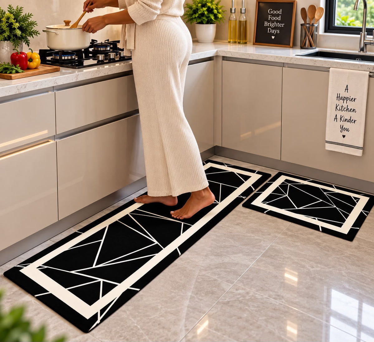 Rubber Bottom Kitchen Mat