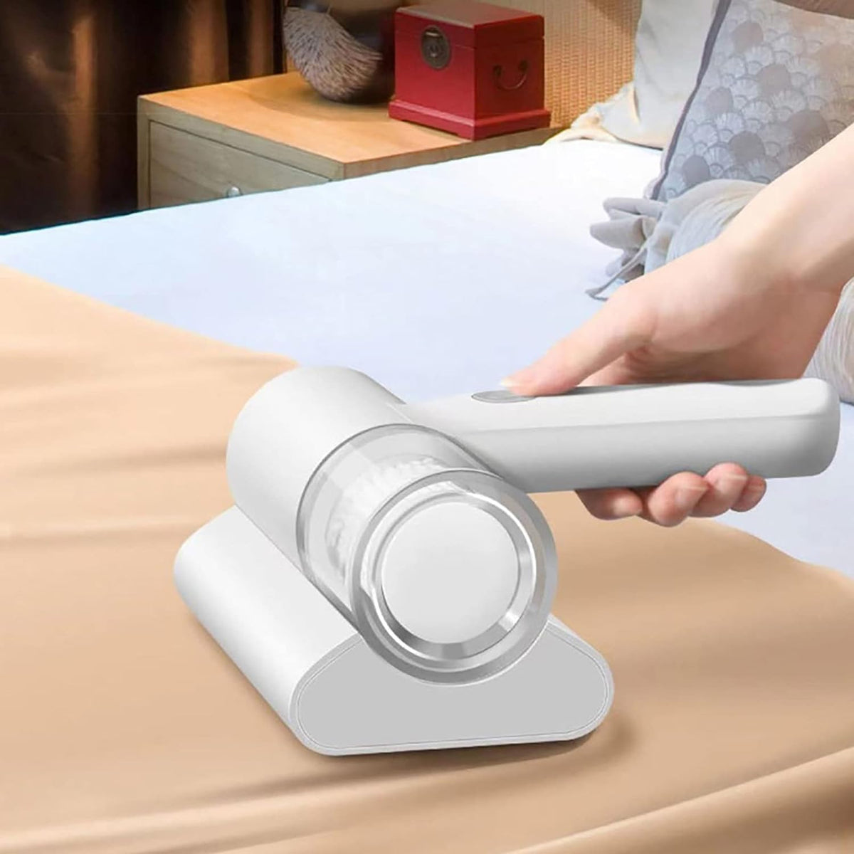 10kPa UV cordless mite removal handheld vacuum cleaner for cleaning mattresses, pillows, carpets, sofas, and other household fabric surfaces