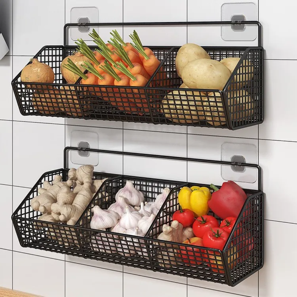36cm Wall Mounted Kitchen Storage Basket