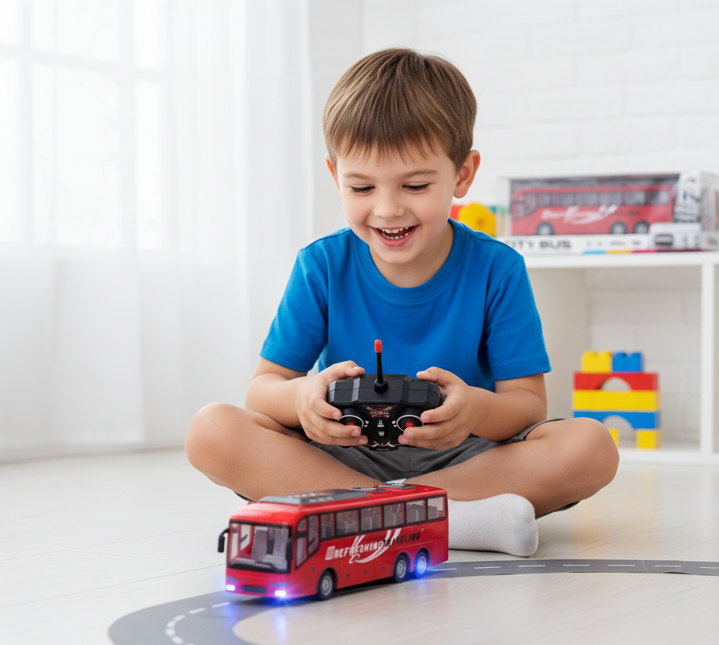 remote-controlled city bus toy for kids
