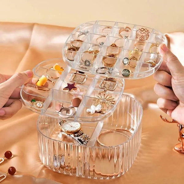 Jewellery Storage Box, 3 Layer Acrylic Organizer
