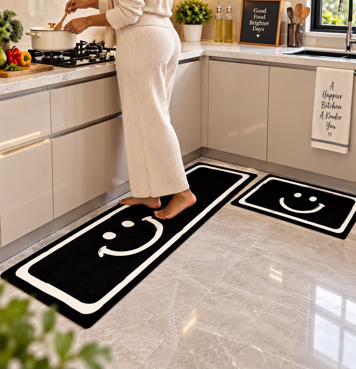 Rubber Bottom Kitchen Mat