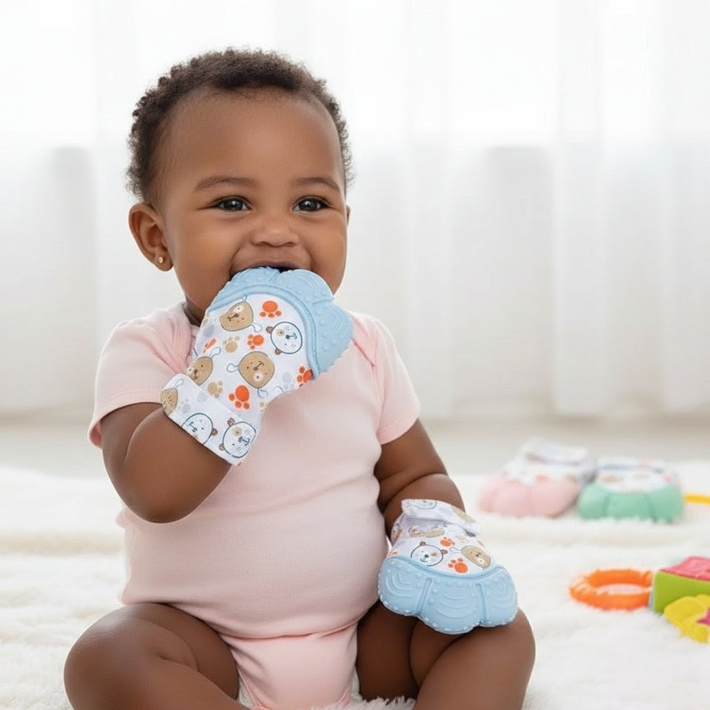 baby silicone mitten gloves
