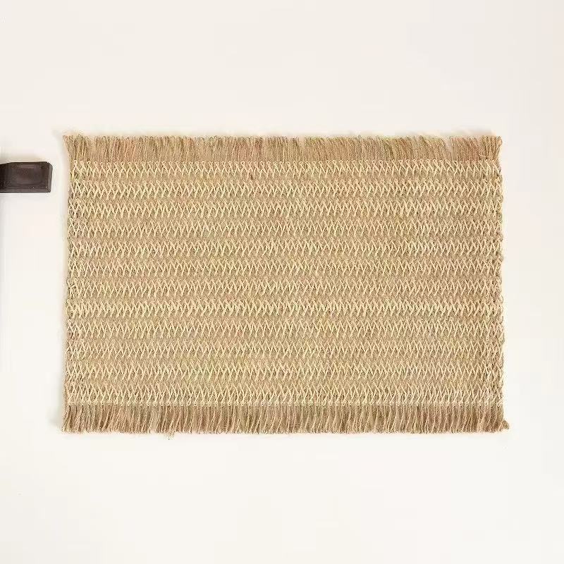 6Pc Woven Rectangular Table Place Mats Set