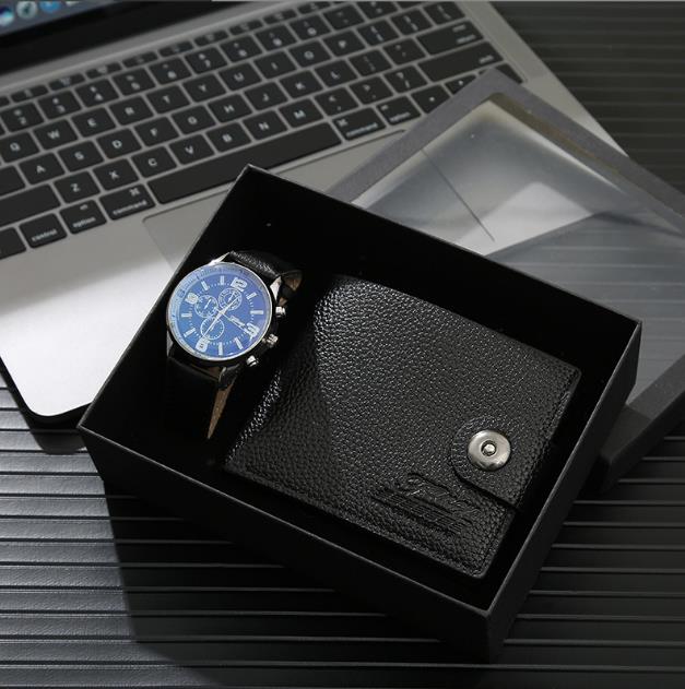 Men Gift Set Watch And Wallet