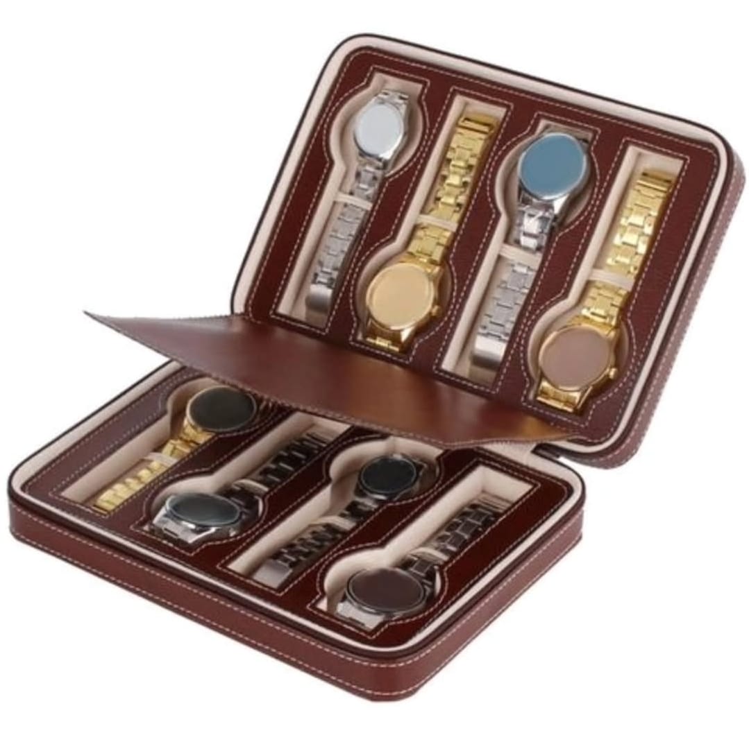 8 Slots Double Layer Watch Organizer