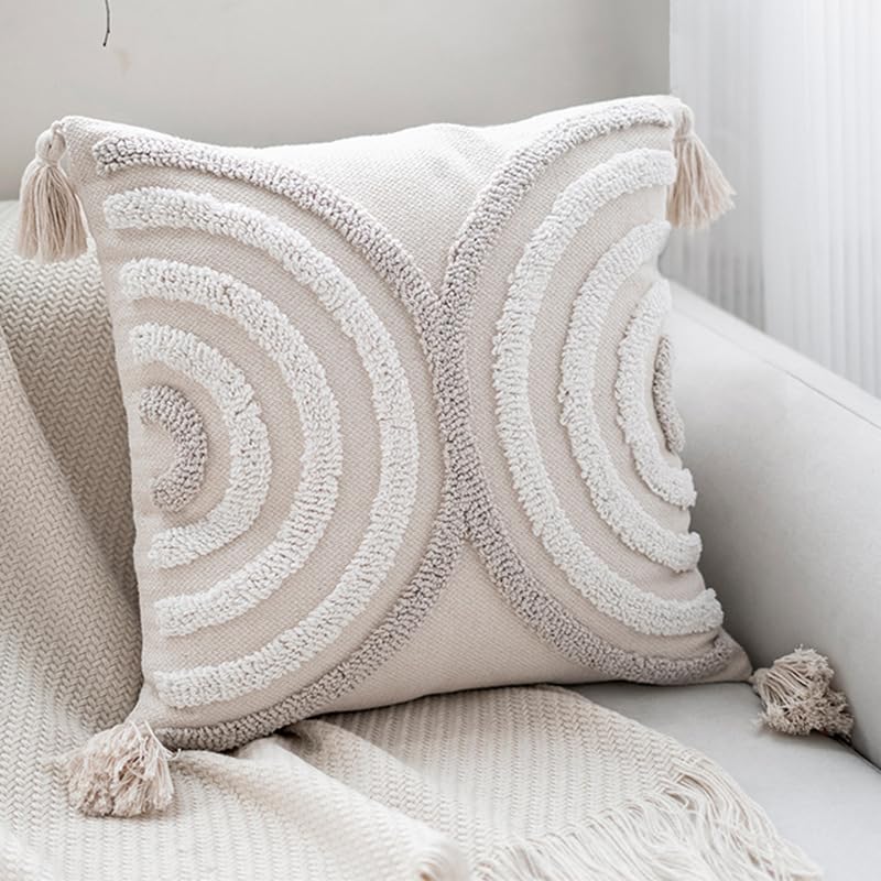 throw pillow cover with textured design for sofas beds armchairs and home décor styling