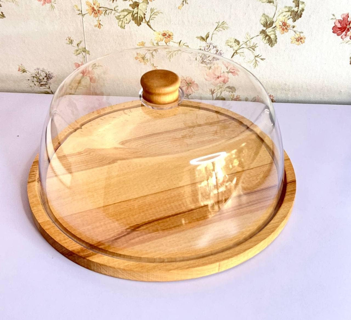 Fruit Stand with Acrylic Dome Cover