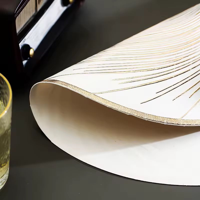 6 Piece Swirl PVC Placemat Set