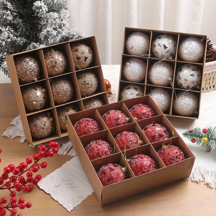 9pc Christmas Balls Set