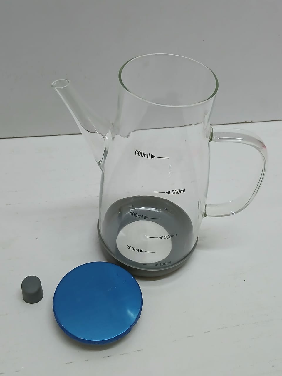 Borosilicate Glass Oil Bottle with Stainless Steel Lid