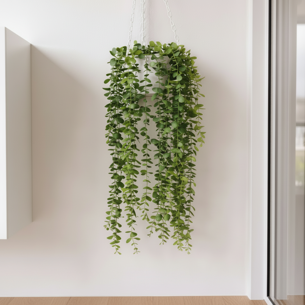 Hanging Artificial Vines With Plastic Vase